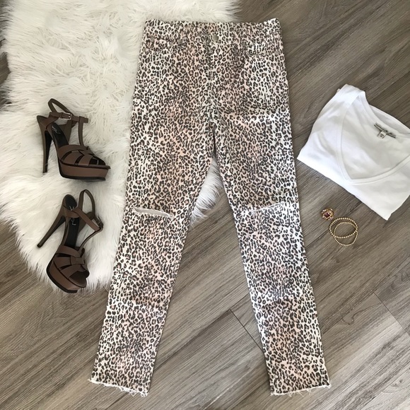 Vici Pants - [vici] a little wild distressed leopard pants